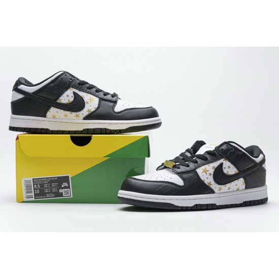 Supreme x Nike SB Dunk Low 'Black Stars' DH3228-102