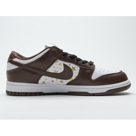 Supreme x Nike SB Dunk Low 'Brown Stars' DH3228-103