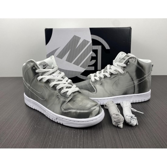 NIKE CLOT X DUNK HIGH 'SILVER METALLIC' 2022 DH4444-900