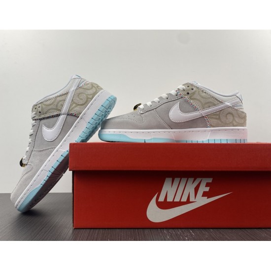 NIKE DUNK LOW RETRO SE 'BARBER SHOP-GREY' 2022 DH7614-500