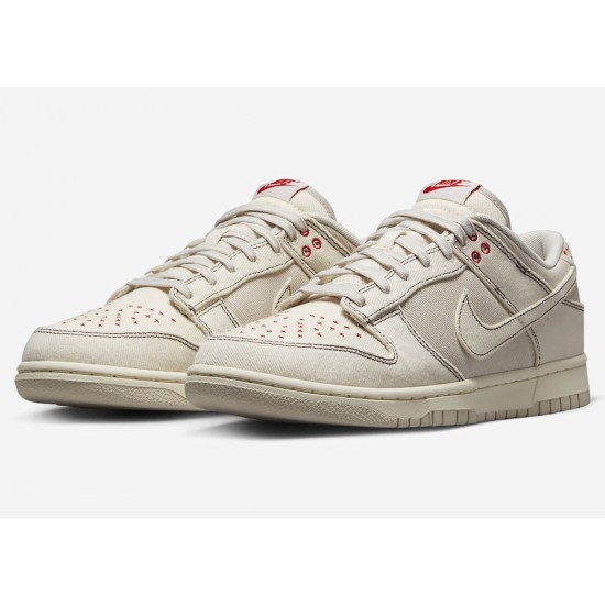 NIKE DUNK LOW 'SASHIKO - LIGHT OREWOOD BROWN' 2023 DV0834-100