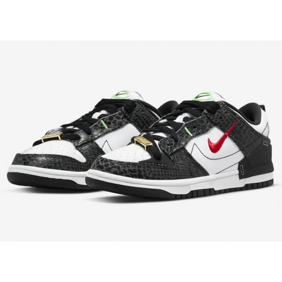 NIKE DUNK LOW DISRUPT 2 'JUST DO IT - BLACK SNAKESKIN' WMNS 2022 DV1490-161