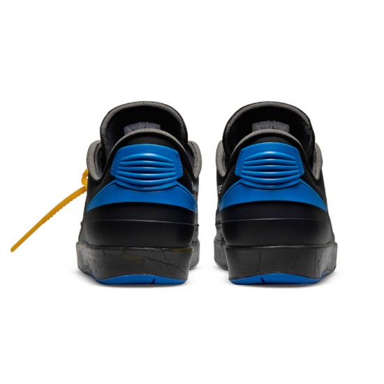 OFF-WHITE X AIR JORDAN 2 RETRO LOW SP 'BLACK VARSITY ROYAL' DJ4375-004 OFF-WHITE X AIR JORDAN 2 RETRO LOW SP 'BLACK VARSITY ROYAL' DJ4375-004