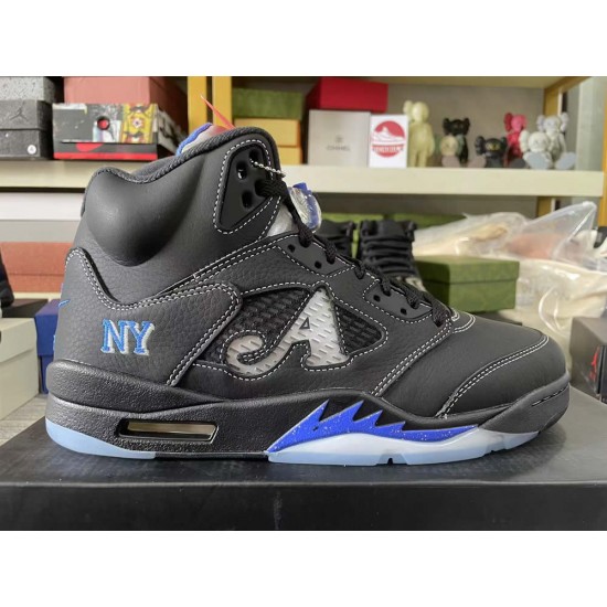 Awake NY x Jordan 5 Retro 'Black Racer Blue' 2025 DV4982-004