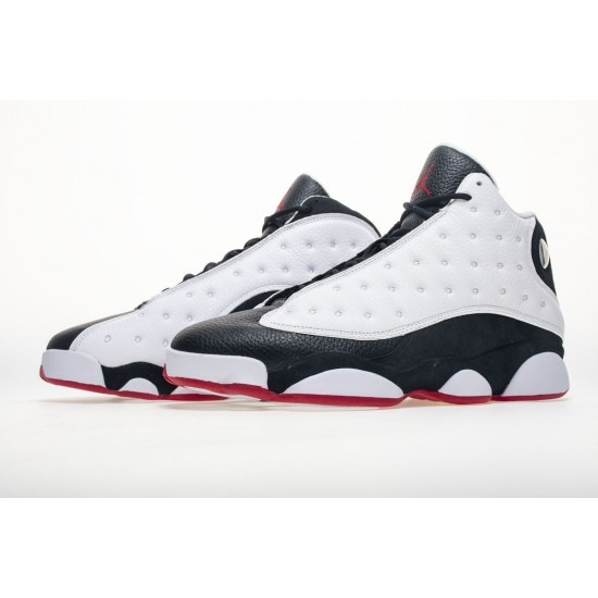 AIR JORDAN 13 'HE GOT GAME' 2018 BLACK & WHITE OUTFIT 414571-104