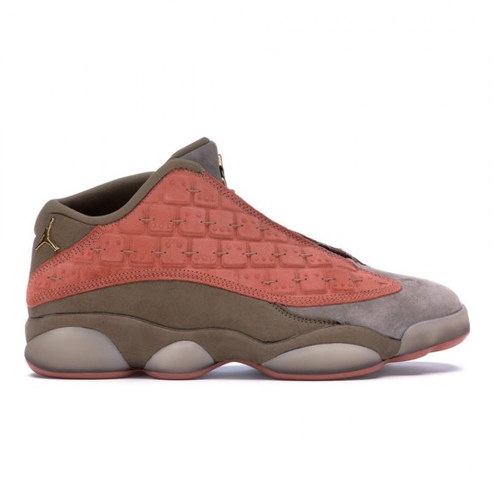 Nike CLOT X AIR JORDAN 13 LOW "TERRACOTTA WARRIORS" SHOES  AT3102-200