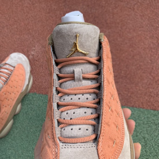 Nike CLOT X AIR JORDAN 13 LOW "TERRACOTTA WARRIORS" SHOES  AT3102-200