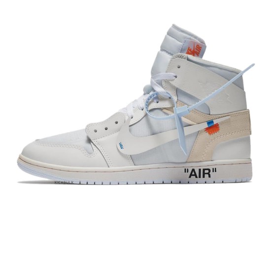 OFF-WHITE X AIR JORDAN 1 "WHITE" AQ0818-100 