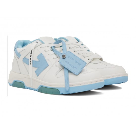 OFF-WHITE White & Blue Out Of Office 'OOO' Sneakers 222607M237011