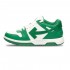 OFF-WHITE White & Green Out Of Office low Sneakers