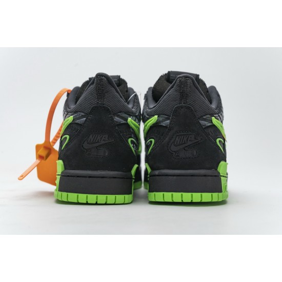 OFF White x Nike Air Rubber Dunk 'Green Strike' CU6015-001