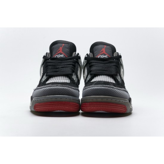 OFF-White x Air Jordan 4 Bred BLACK/RED CV9388-001