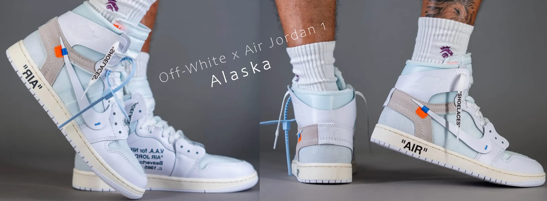 Off-White x Jordan 1 Retro High OG 'Alaska' 2026 AA3834-100