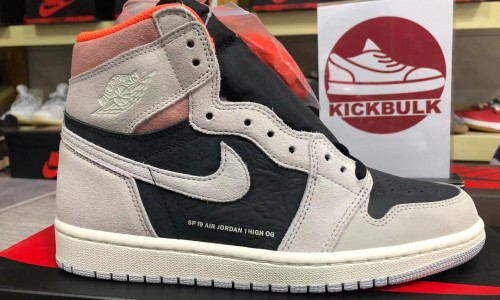 Air Jordan 1 Retro Grey Crimson 555088-018 kickbulk sneaker camera photos