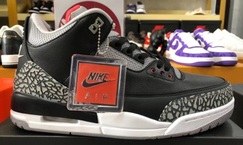 AIR JORDAN 3 'BLACK CEMENT' 854262-001 Kickbulk Sneaker Camera photos