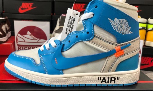 Off-White X Air Jordan 1 NRG UNC The Ten AQ0818-148 Kickbulk Sneaker Camera photos reviews