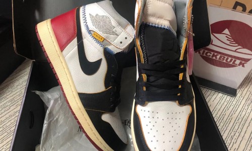 Union X Air Jordan 1 OG Hi Retro 'Black Toe' BV1300-106 Kickbulk Sneaker Camera photos