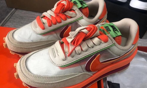 CLOT x Sacai x Nike LDWaffle DH1347-100 Kickbulk Sneaker Camera Photos