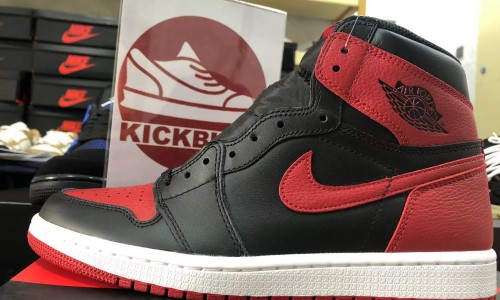 Kickbulk AIR JORDAN 1 RETRO HIGH OG 'BANNED' 2016 555088-001 Sneaker retail wholesale reviews camera photos