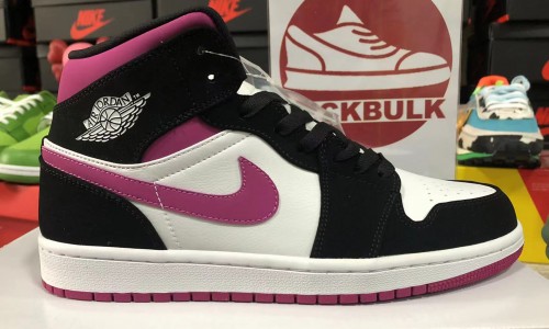 Air Jordan 1 WMNS Mid 'Black Cactus Flower' BQ6472-005 Kickbulk Sneaker Camera Photos