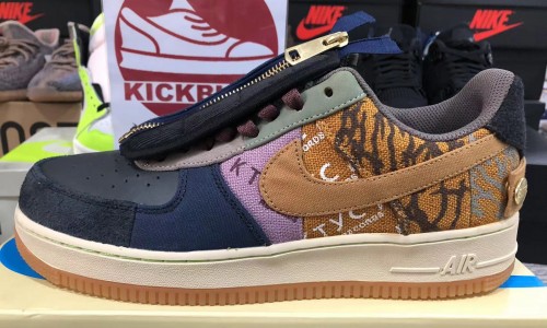 TRAVIS SCOTT X NIKE AIR FORCE 1 LOW 'CACTUS JACK' CN2405-900 Kickbulk Sneaker shoes retail wholesale camera photos reviews