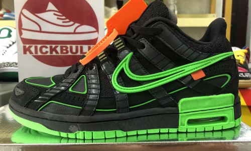 OFF White x Nike Air Rubber Dunk 'Green Strike' CU6015-001 Kickbulk Sneaker Shoes reviews Camera photos