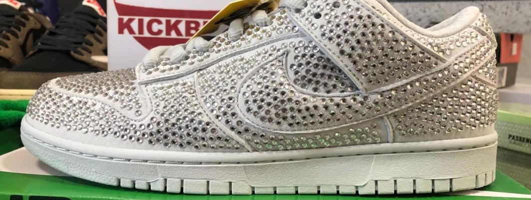 CACTUS PLANT FLEA MARKET X SWAROVSKI X DUNK LOW 'PURE PLATINUM' CZ2670-001 Kickbulk Sneaker Camera photos