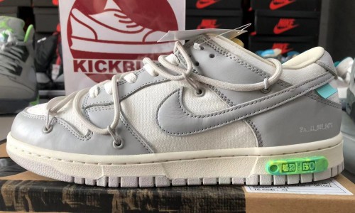 OFF-WHITE X NIKE DUNK LOW 'LOT 42 OF 50' DM1602-117 Kickbulk Sneaker Camera Photos