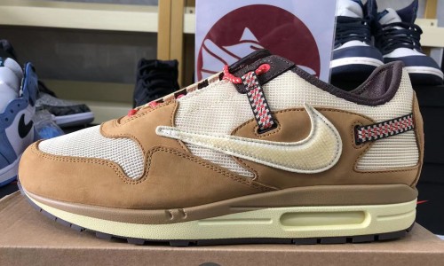 Travis Scott X Nike Air Max 1 Wheat 2022 DO9392-701 Kickbulk Sneaker shoes factory retail wholesale free shipping