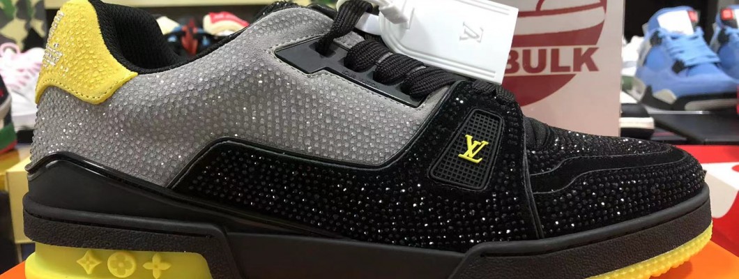 Louis vuitton LV shoes custom made Kickbulk Sneaker retail wholesale free shipping