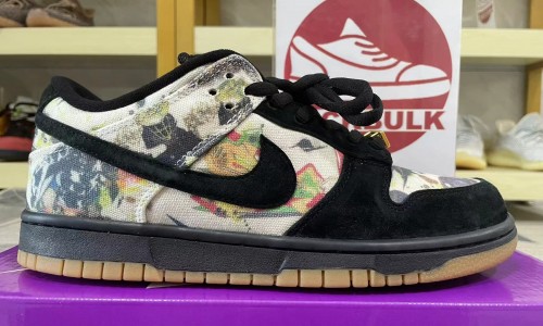 SUPREME X DUNK LOW SB 'RAMMELLZEE' 2023 FD8778-001 Kickbulk Sneaker shoes reviews