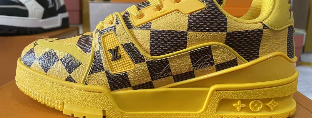 LV yellow trainer sneakers kickbulk shoes retail wholesale reviews LV yellow trainer sneakers kickbulk shoes retail wholesale reviews