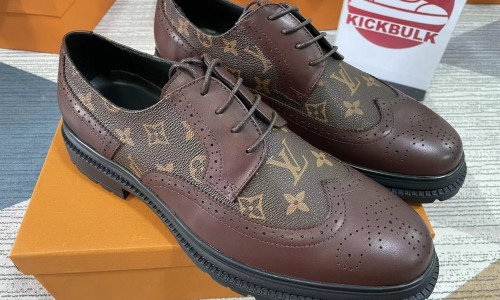 LV leather sheos custom made luxury retail wholesale reviews