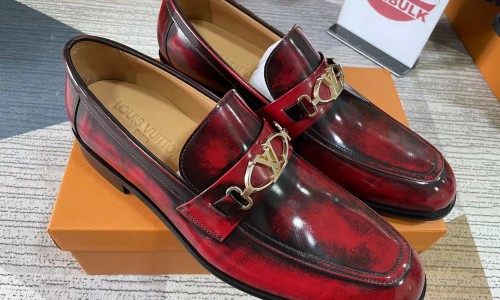 LV red leather shoes custom made kickbulk luxury wholesale reviews