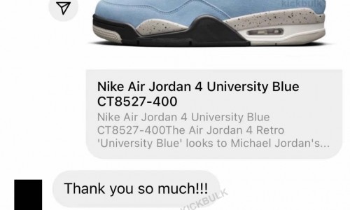 Air Jordan 4 UNC coustomer reviews of KICKBULK