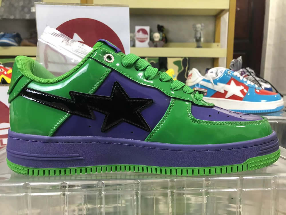 A Bathing Ape Bape Sta Low Green Sneaker 1173191904 10 - www.kickbulk.cc