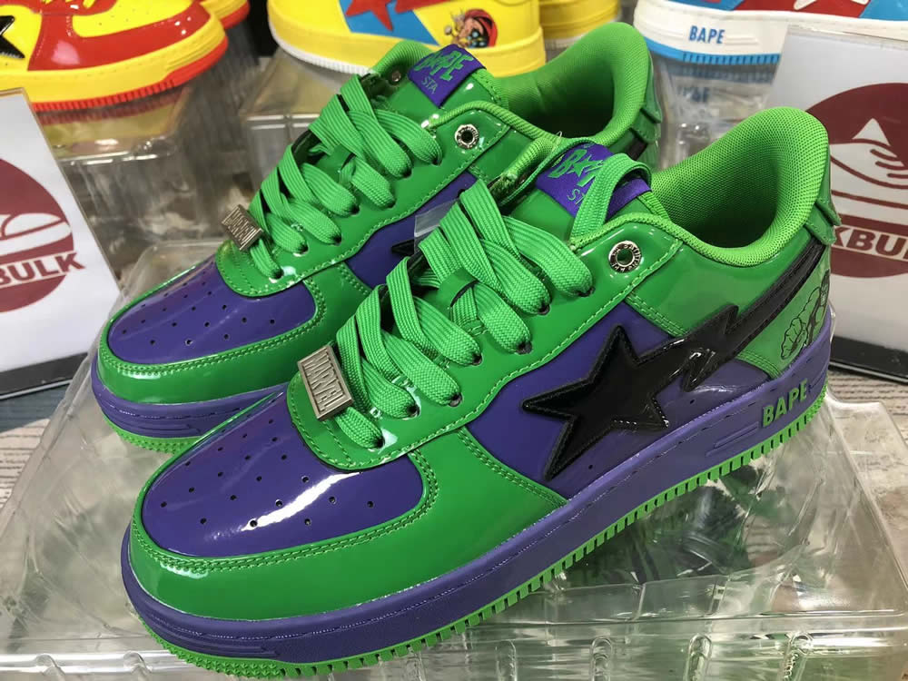 A Bathing Ape Bape Sta Low Green Sneaker 1173191904 4 - www.kickbulk.cc