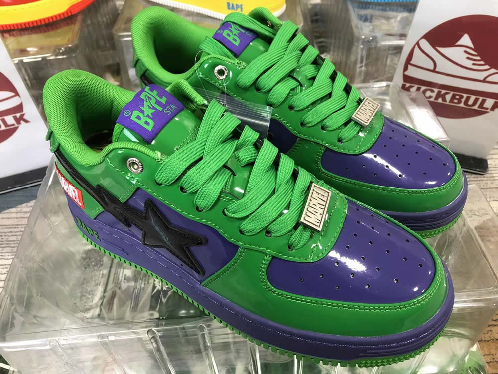 A Bathing Ape Bape Sta Low Green Sneaker 1173191904 5 - www.kickbulk.cc