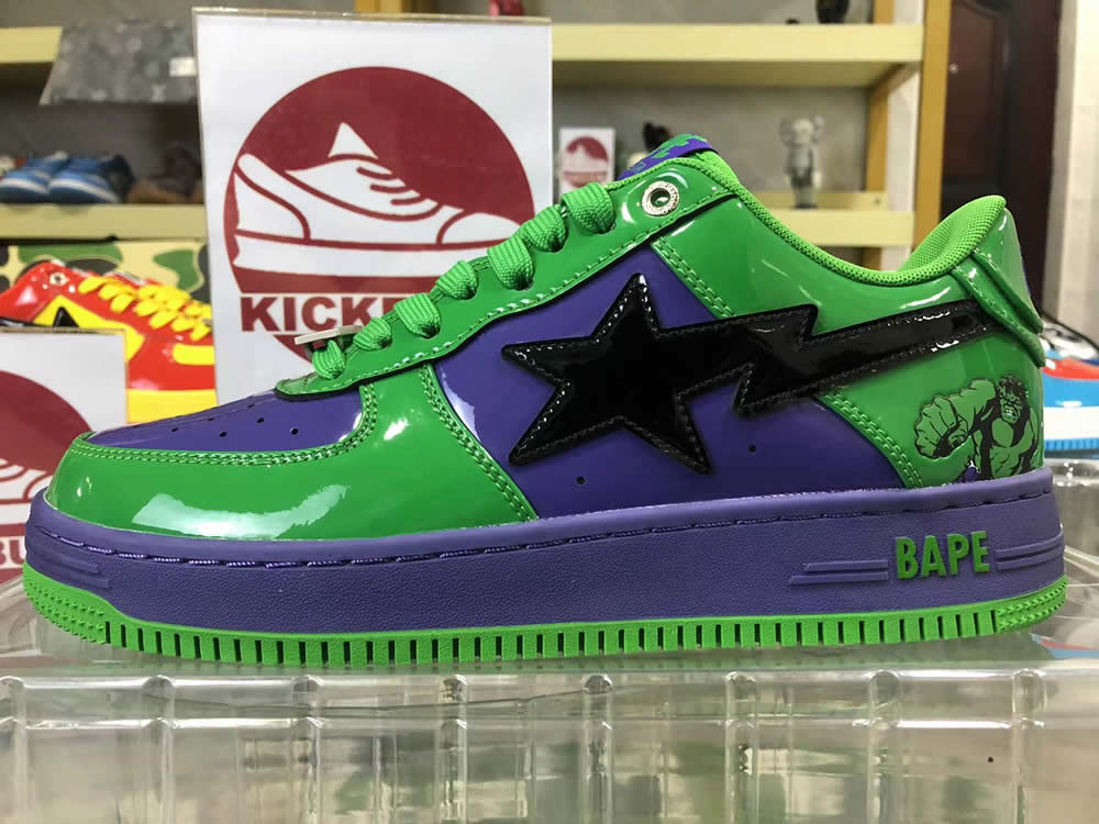 A Bathing Ape Bape Sta Low Green Sneaker 1173191904 9 - www.kickbulk.cc