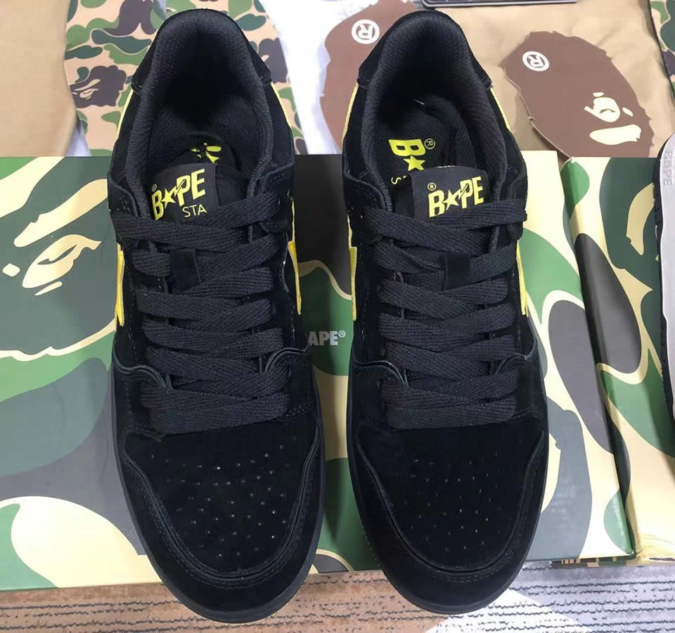 A Bathing Ape Bape Sta Low Black Yellow 1g701090005 2 - www.kickbulk.cc