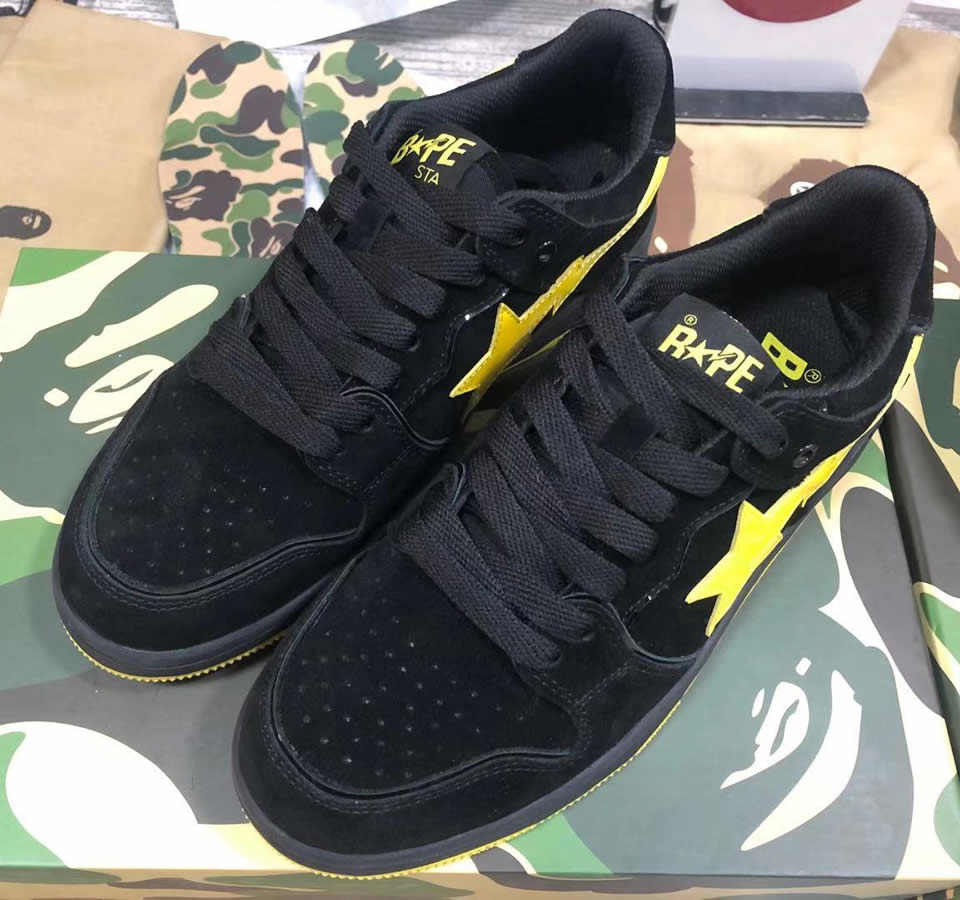 A Bathing Ape Bape Sta Low Black Yellow 1g701090005 3 - www.kickbulk.cc