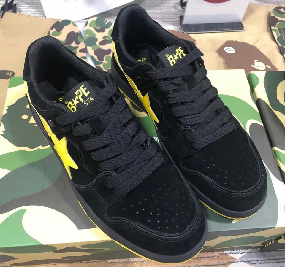 A Bathing Ape Bape Sta Low Black Yellow 1g701090005 4 - www.kickbulk.cc