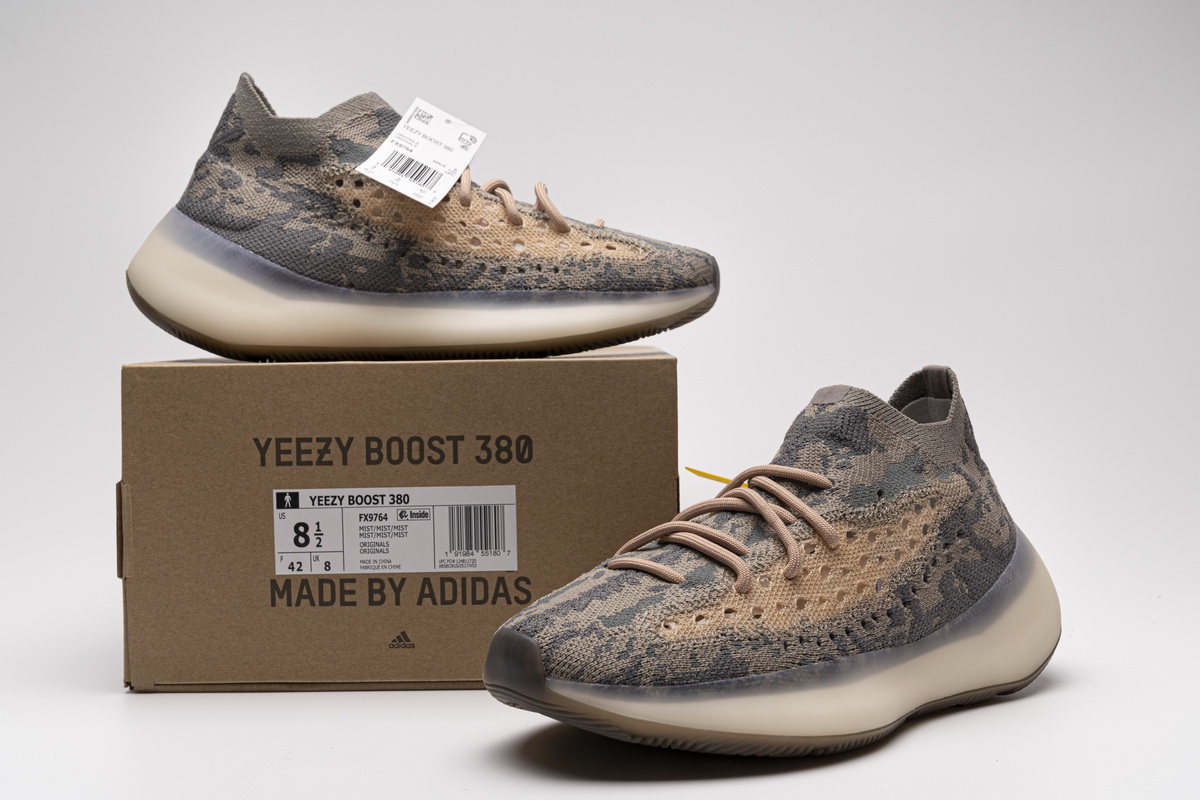 Adidas Yeezy Boost 380 Mist Non Reflective Fx9764 9 - www.kickbulk.cc