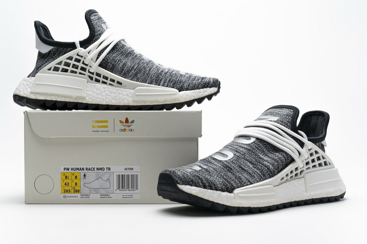 Pharrell Williams X Adidas Nmd Human Race Trail Core Black White Ac7359 15 - www.kickbulk.cc