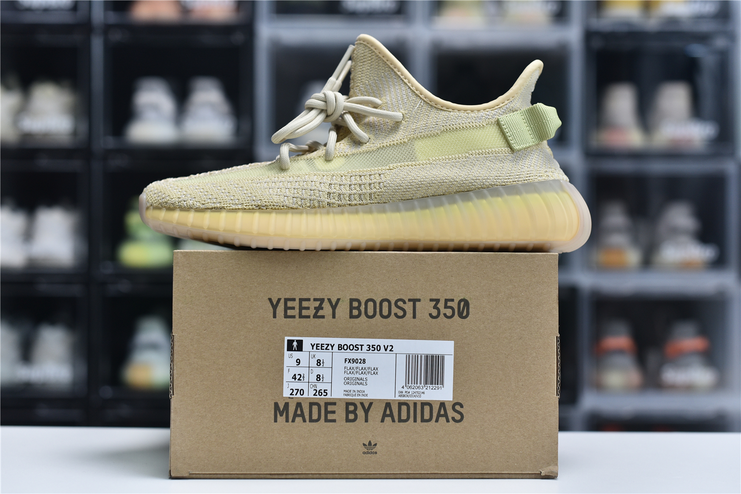 Adidas Yeezy Boost 350 V2 Flax Fx9028 For Sale 36 - www.kickbulk.cc