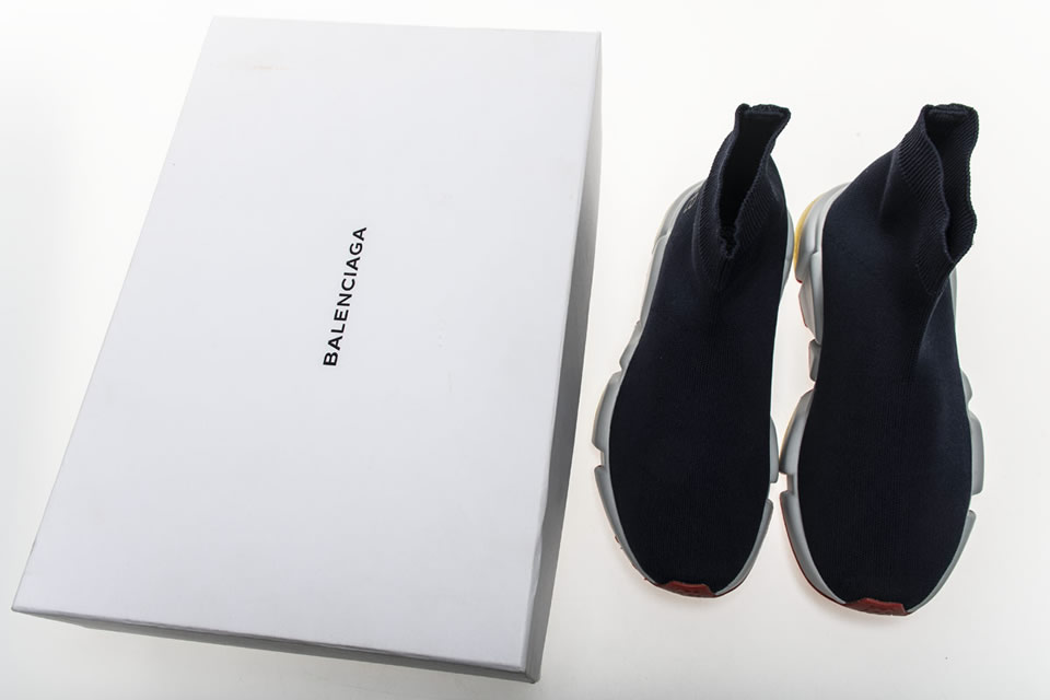 Balenciaga Speed Runner Tess S Gomma Maille Noir Sneaker Navy Blue 494484w05g01001 6 - www.kickbulk.cc