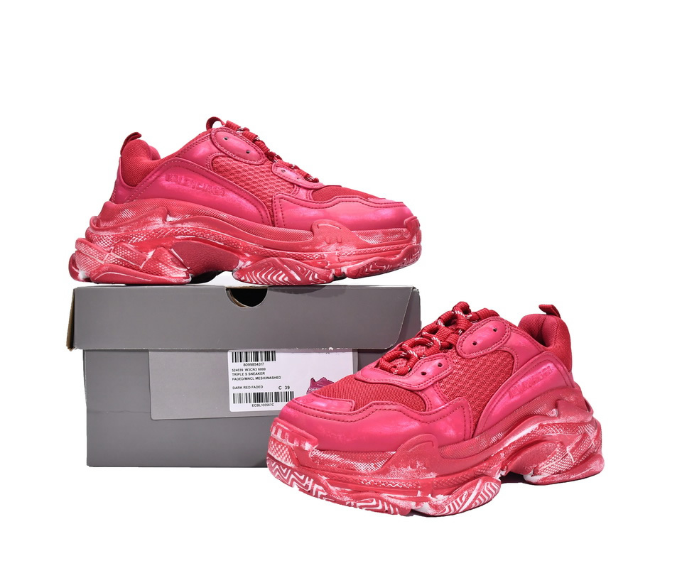 Balenciaga Triple S Dark Red 524039w3cn36000 3 - www.kickbulk.cc