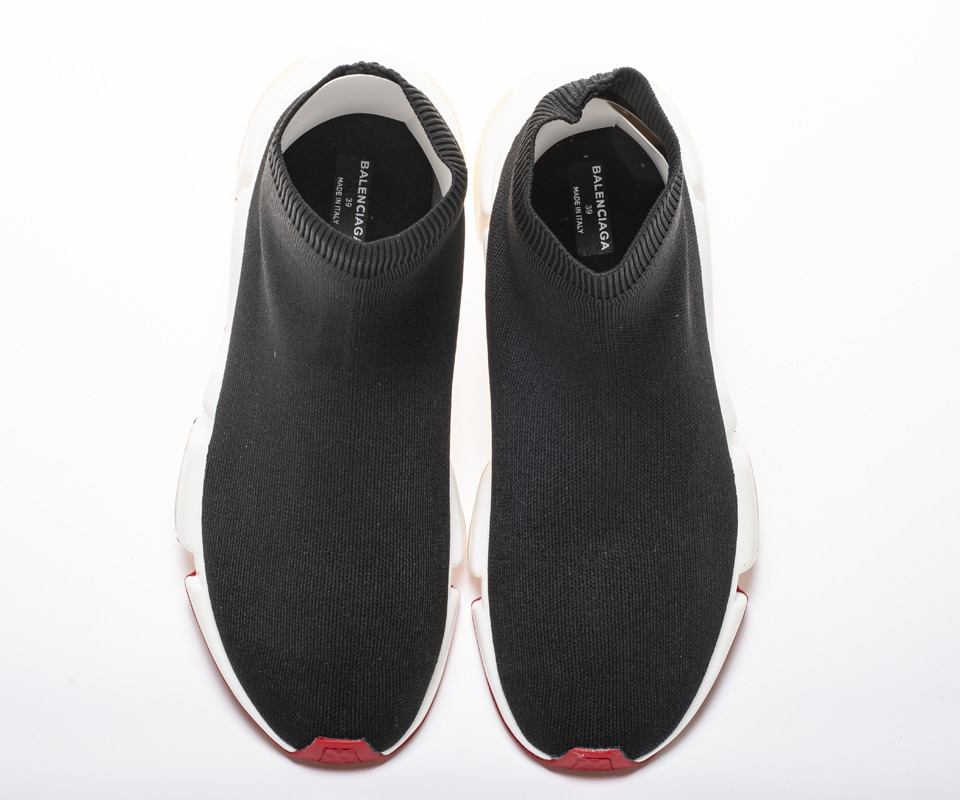 Balenciaga Speed Runner Tess S Gomma Maille Noir Rouge Sneaker 541218w05g01699 2 - www.kickbulk.cc