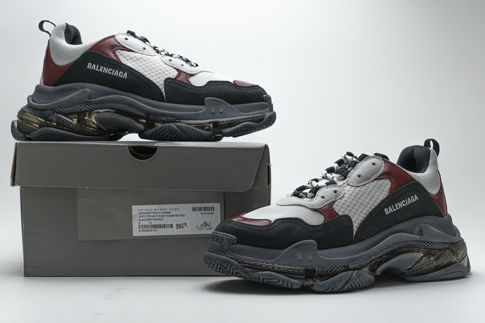 Balenciaga Triple S Black Brown Red 541624w09o12268 3 - www.kickbulk.cc