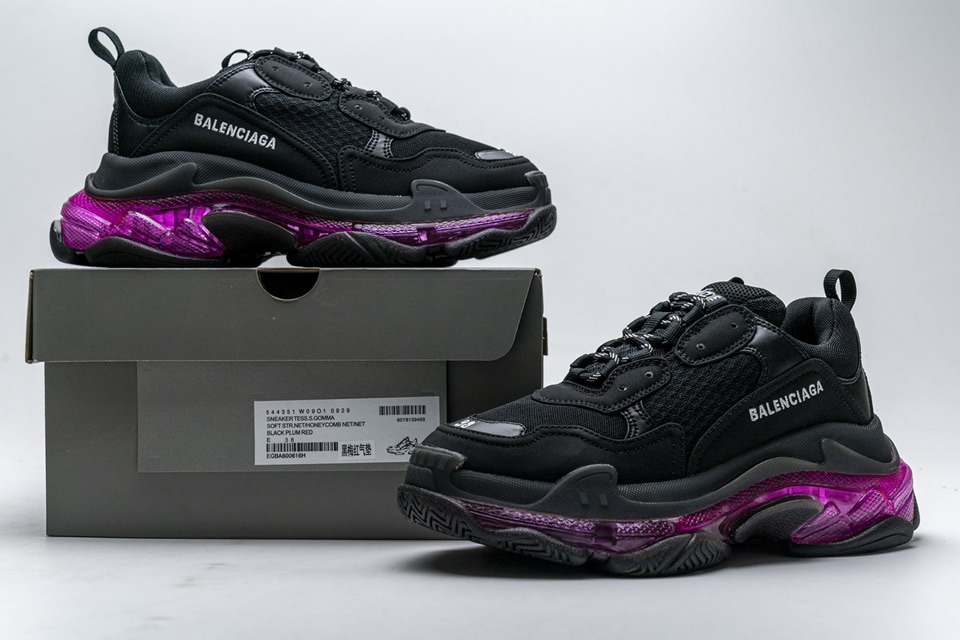 Balenciaga Triple S Black Plum Red 544351w09o10829 3 - www.kickbulk.cc